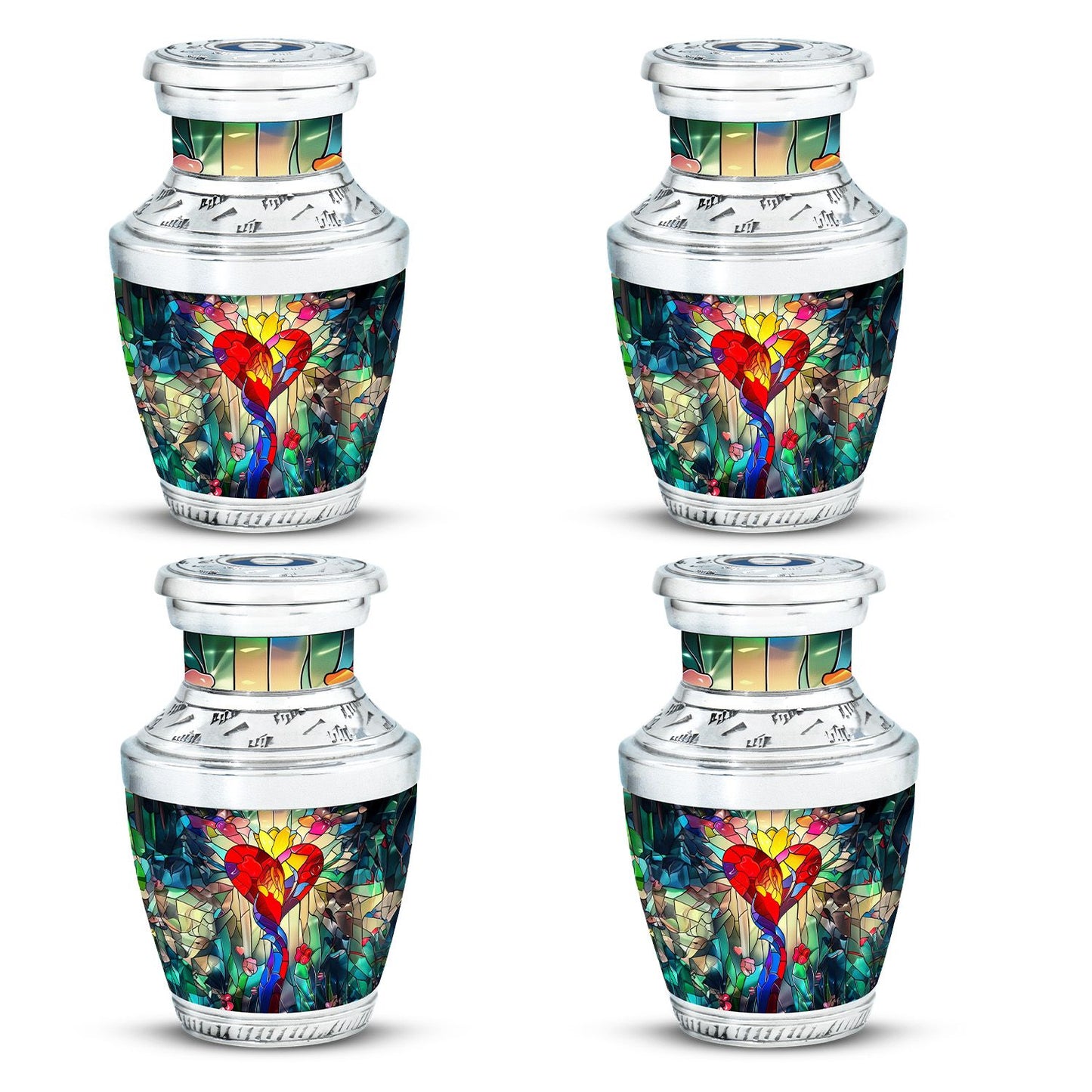 Glass Artistic Cremation Urn for Men - 10-inch, 200 cu in - Yatskia