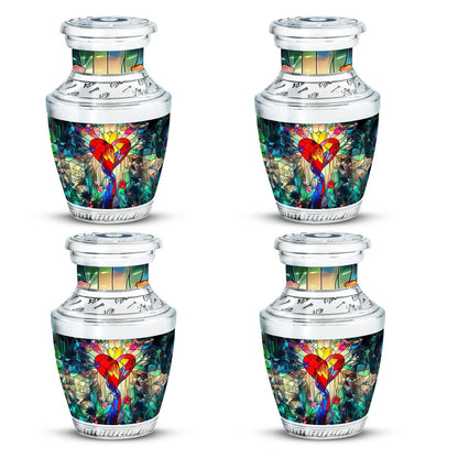 Glass Artistic Cremation Urn for Men - 10-inch, 200 cu in - Yatskia