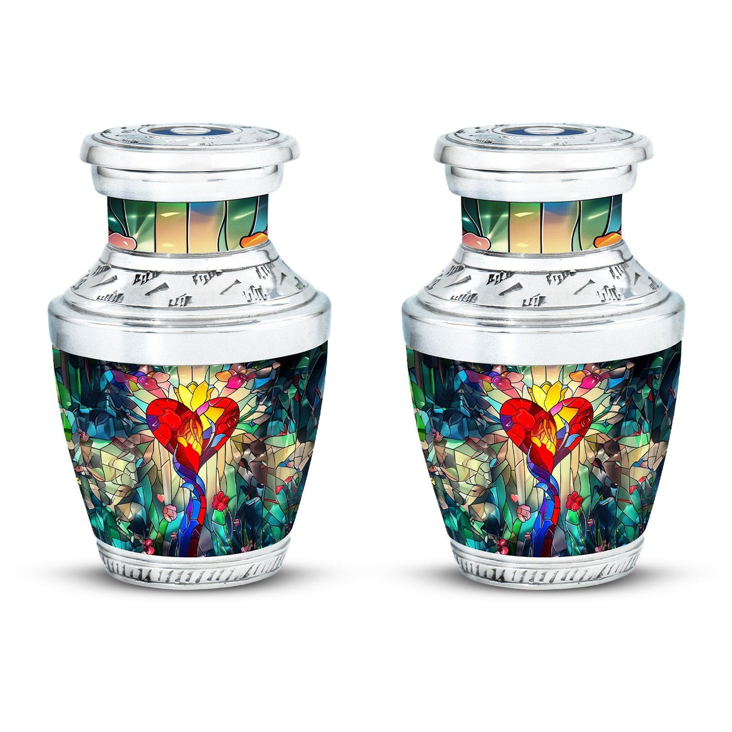 Glass Artistic Cremation Urn for Men - 10-inch, 200 cu in - Yatskia