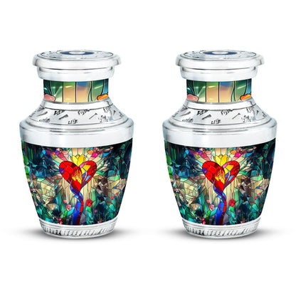 Glass Artistic Cremation Urn for Men - 10-inch, 200 cu in - Yatskia