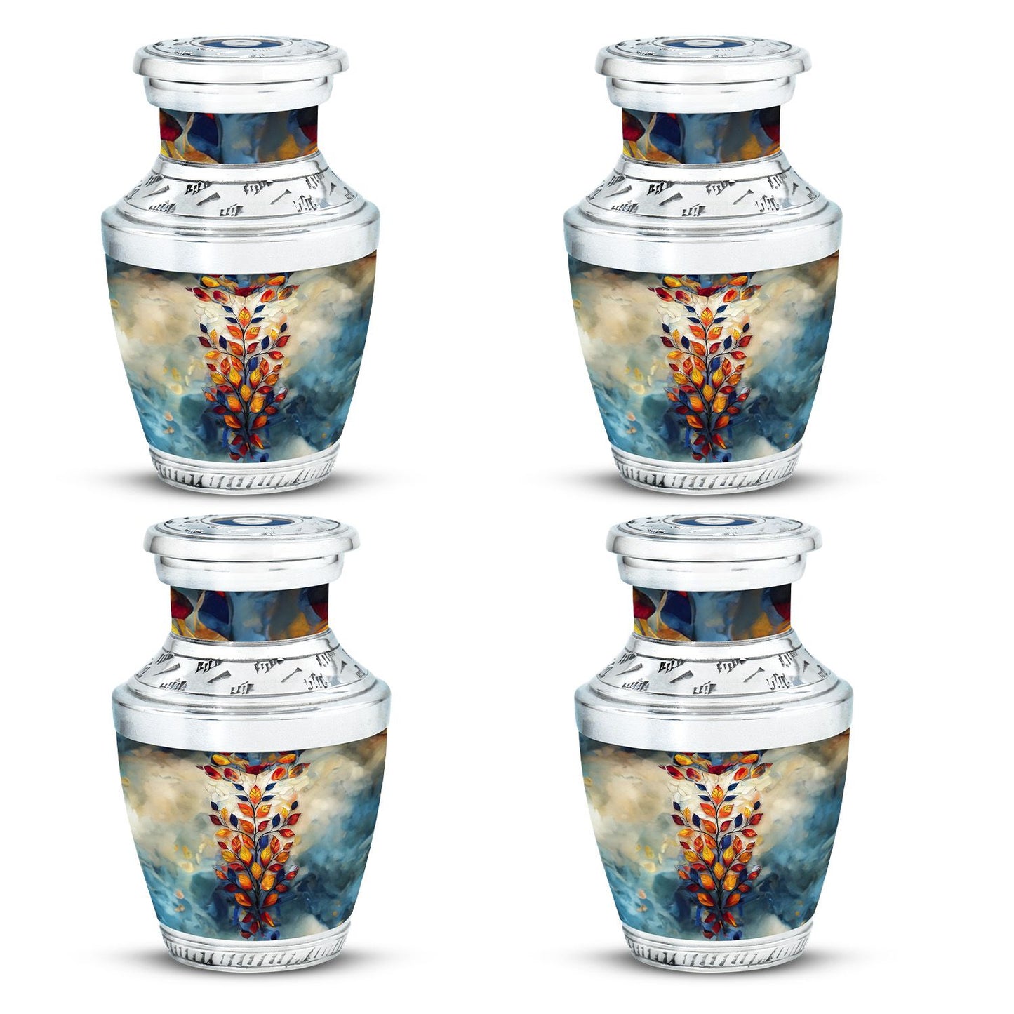 Glass Artistic Keepsake Urn for Human Ashes - 10-inch, 200 cu in - Yatskia