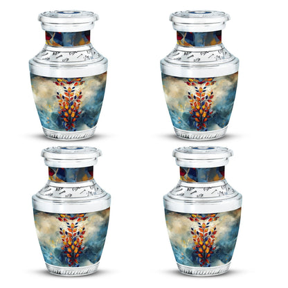 Glass Artistic Keepsake Urn for Human Ashes - 10-inch, 200 cu in - Yatskia