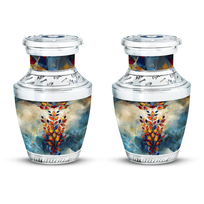 Glass Artistic Keepsake Urn for Human Ashes - 10-inch, 200 cu in - Yatskia