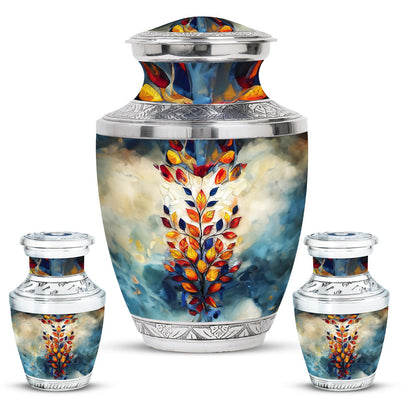 Glass Artistic Keepsake Urn for Human Ashes - 10-inch, 200 cu in - Yatskia