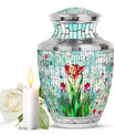 Stained Glass Cool Urns For Ashes - Funeral Urns For Man and Women