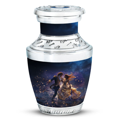 Personalized Couple Cremation Urn for Human Ashes - 10-inch, 200 cu in - Yatskia