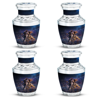 Personalized Couple Cremation Urn for Human Ashes - 10-inch, 200 cu in - Yatskia