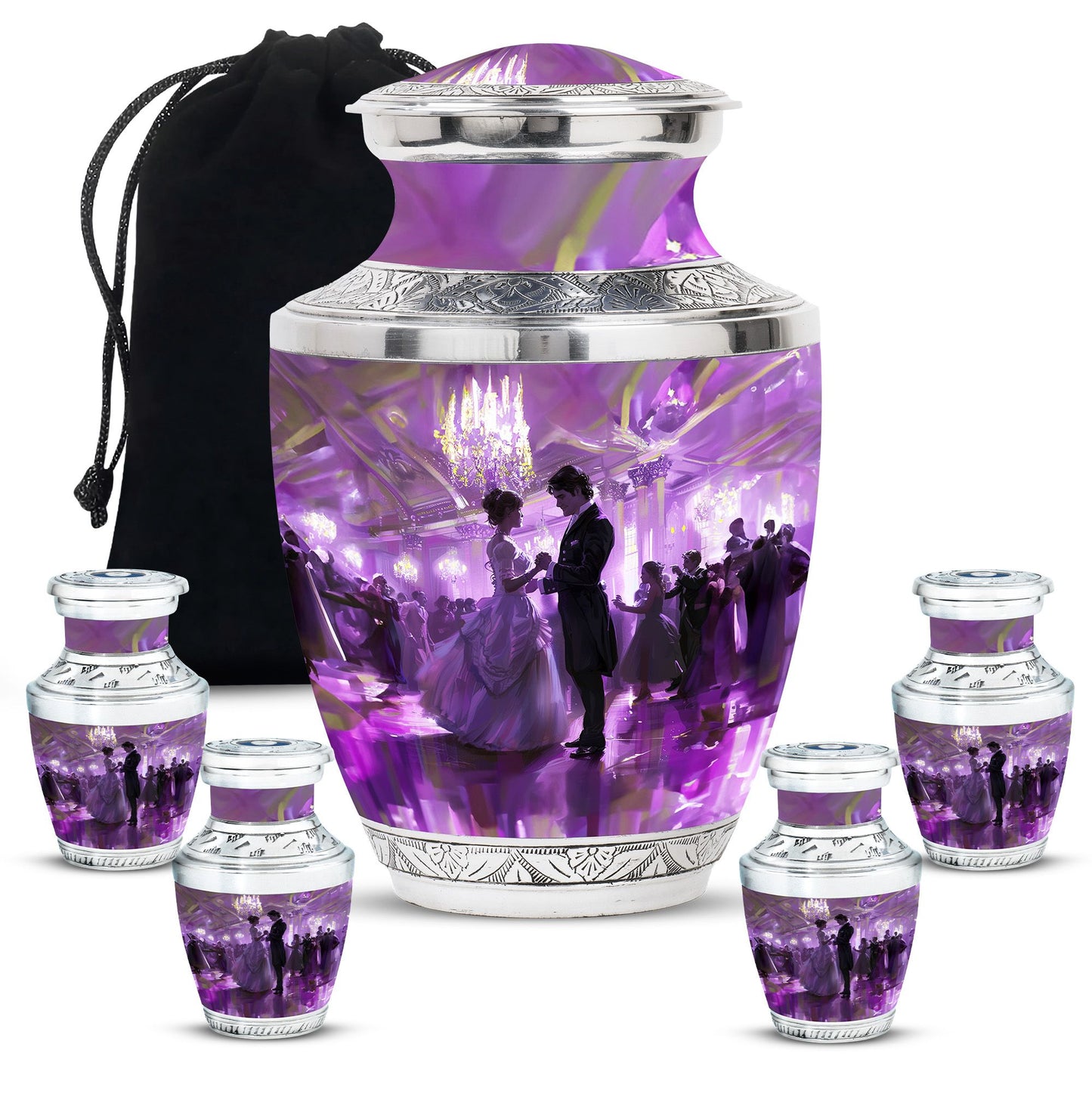Personalized Dancer Memorial Urn for Human Ashes - 10-inch, 200 cu in - Yatskia