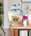 Elephant Family Decorative Urns Large Funeral, Ashes Urn For Ashes