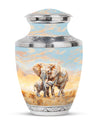Elephant Family Cremation Urns For Men Funeral, Ashes Cremation Urn