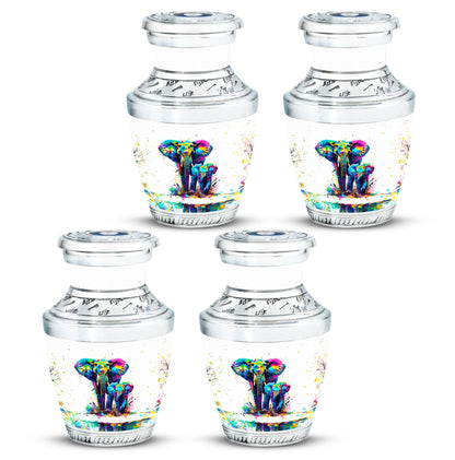 Personalized Elephant Memorial Urn for Mom - 10-inch, 200 cu in - Yatskia