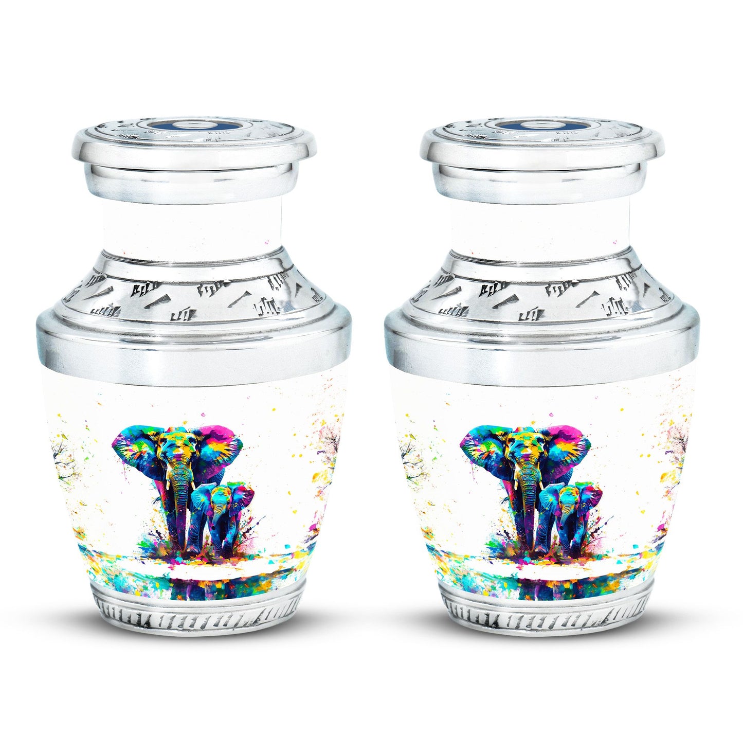 Personalized Elephant Memorial Urn for Mom - 10-inch, 200 cu in - Yatskia