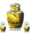 Elephant Family Cremation Urns For Human Ashes - Mini Urn Set For Ashes