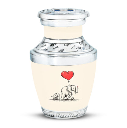 Personalized Elephant Keepsake Urn for Human Ashes - 10-inch, 200 cu in - Yatskia