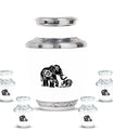Elephant Family Medium Urn Funeral, Ashes Memorial Urn