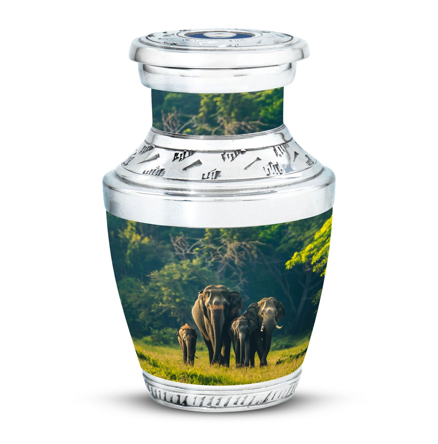 Personalized Elephant Memorial Urn for Human Ashes - 10-inch, 200 cu in - Yatskia