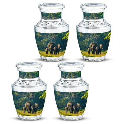 Personalized Elephant Memorial Urn for Human Ashes - 10-inch, 200 cu in - Yatskia