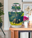 Elephant Family A Small Urn For Ashes Funeral, Ashes Cremation Urn