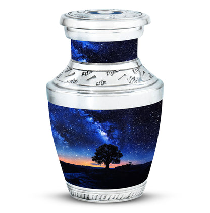Personalized Galaxy Cremation Urn for Human Ashes - 10-inch, 200 cu in - Yatskia