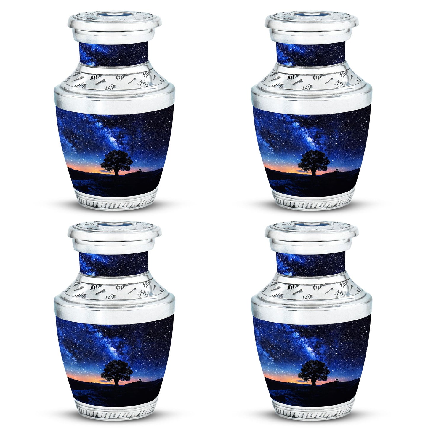 Personalized Galaxy Cremation Urn for Human Ashes - 10-inch, 200 cu in - Yatskia