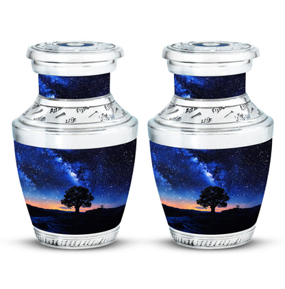 Personalized Galaxy Cremation Urn for Human Ashes - 10-inch, 200 cu in - Yatskia