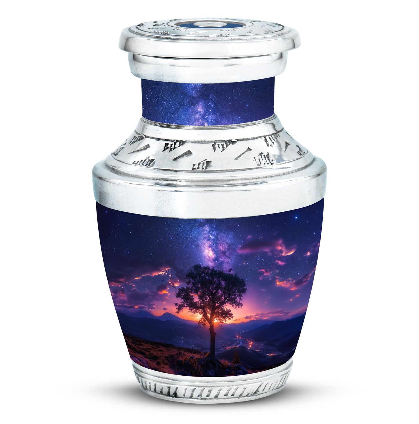 Personalized Galaxy Cremation Urn for Women - 10-inch, 200 cu in - Yatskia