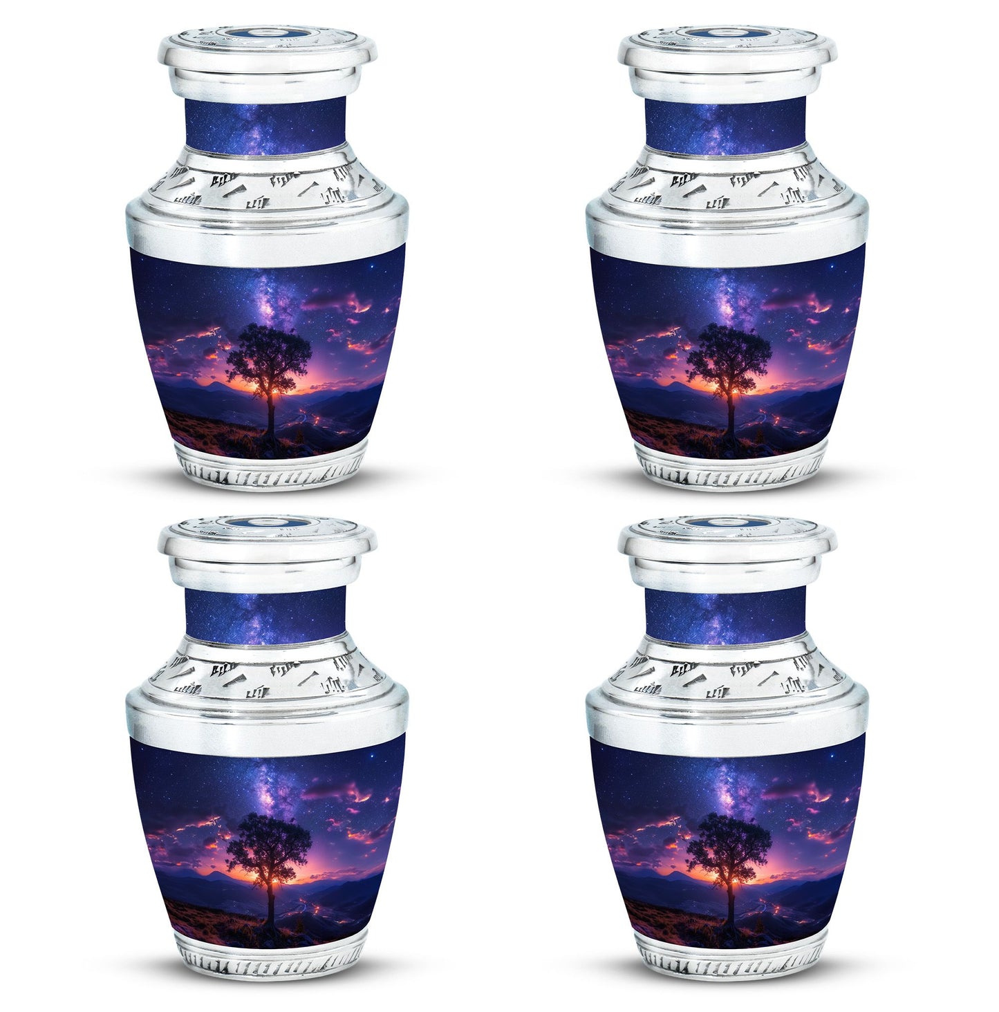 Personalized Galaxy Cremation Urn for Women - 10-inch, 200 cu in - Yatskia