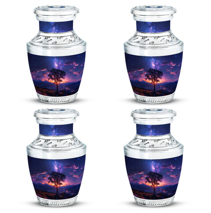 Personalized Galaxy Cremation Urn for Women - 10-inch, 200 cu in - Yatskia