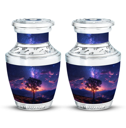 Personalized Galaxy Cremation Urn for Women - 10-inch, 200 cu in - Yatskia