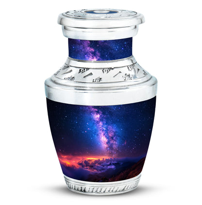 Personalized Galaxy Cremation Urn for Human Ashes - 10-inch, 200 cu in - Yatskia
