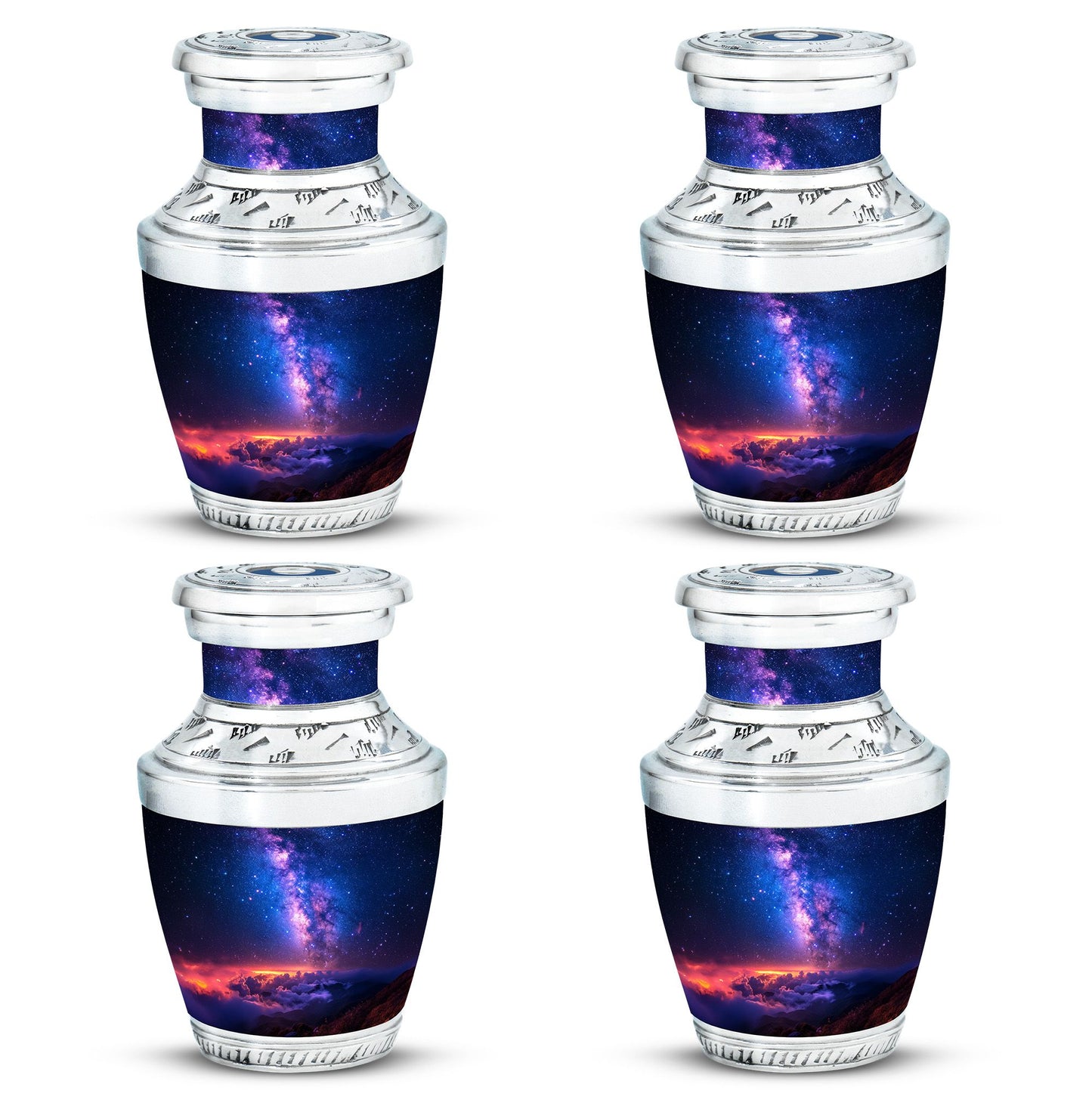 Personalized Galaxy Cremation Urn for Human Ashes - 10-inch, 200 cu in - Yatskia