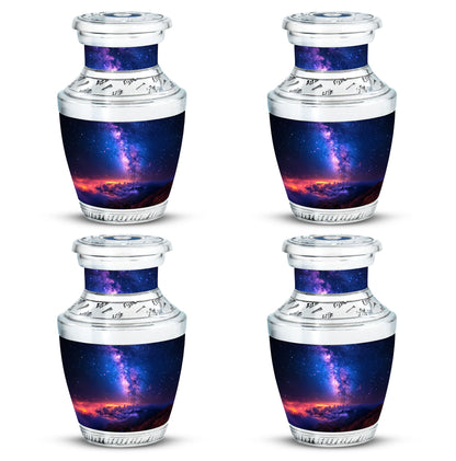 Personalized Galaxy Cremation Urn for Human Ashes - 10-inch, 200 cu in - Yatskia