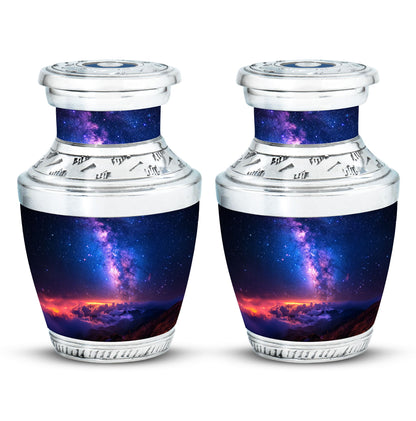 Personalized Galaxy Cremation Urn for Human Ashes - 10-inch, 200 cu in - Yatskia