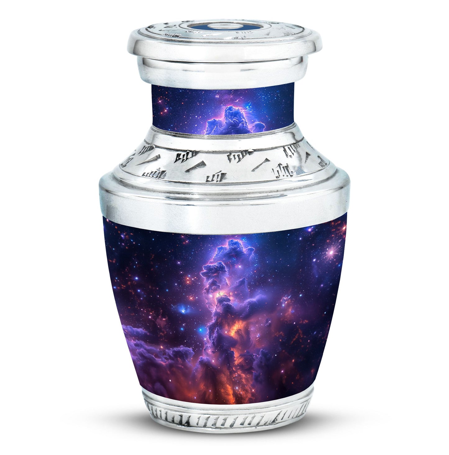 Personalized Galaxy Cremation Urn for Human Ashes - 10-inch, 200 cu in - Yatskia
