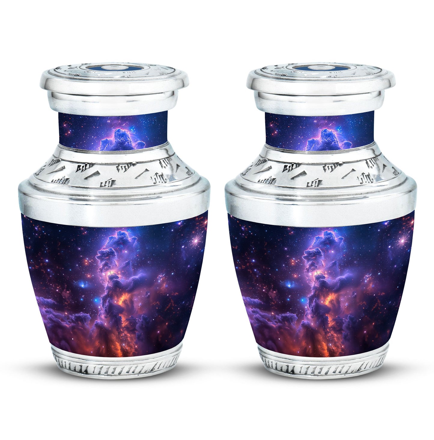 Personalized Galaxy Cremation Urn for Human Ashes - 10-inch, 200 cu in - Yatskia