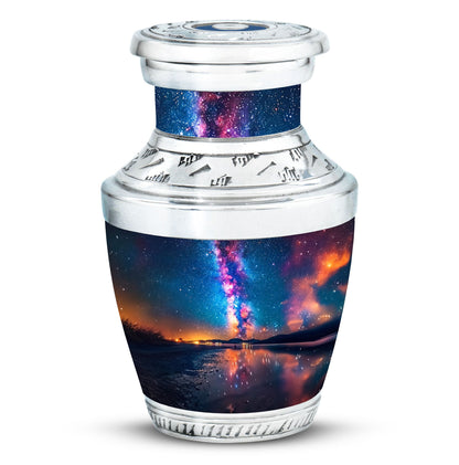 Personalized Galaxy Cremation Urn for Adult - 10-inch, 200 cu in - Yatskia