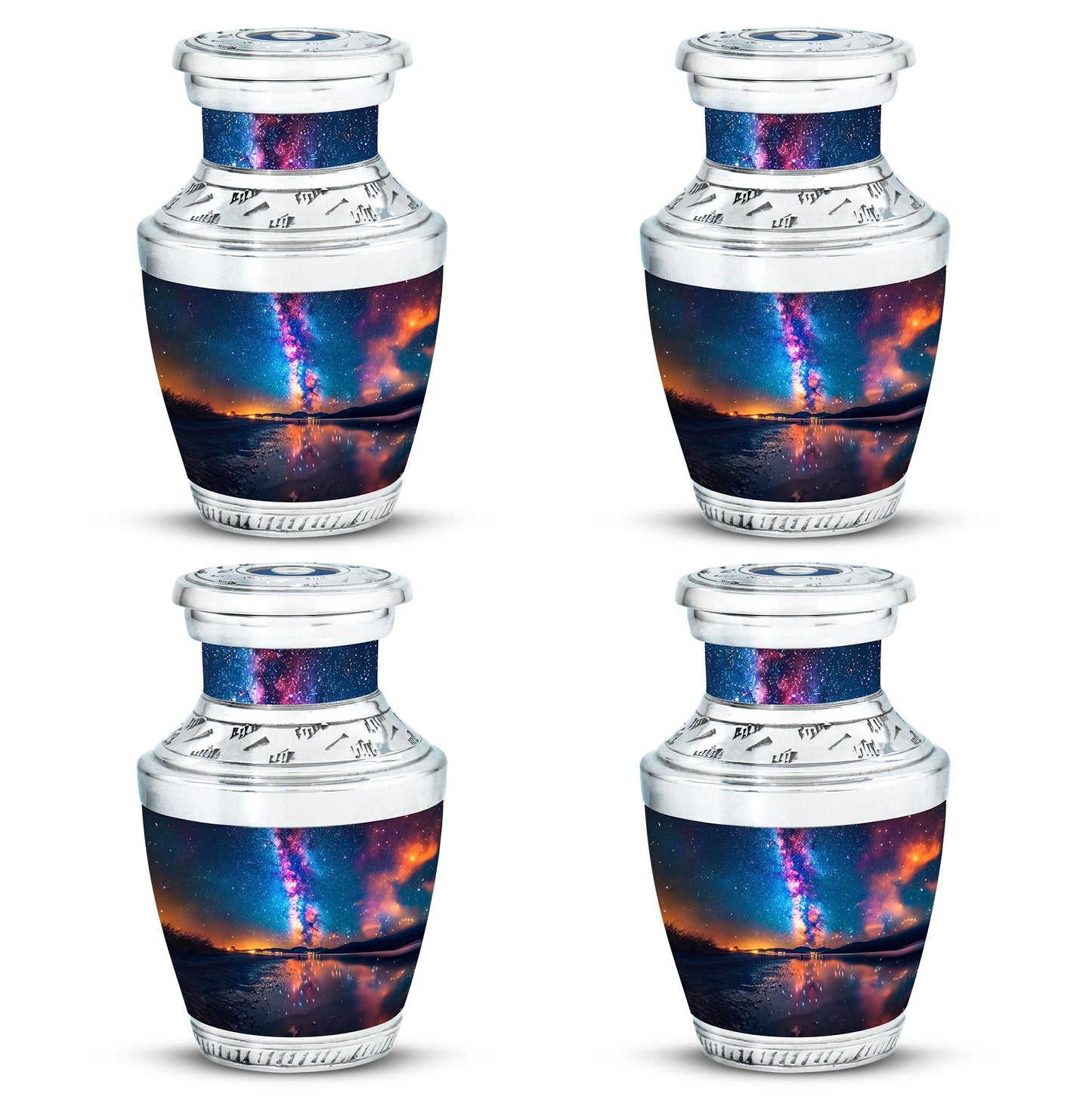 Personalized Galaxy Cremation Urn for Adult - 10-inch, 200 cu in - Yatskia
