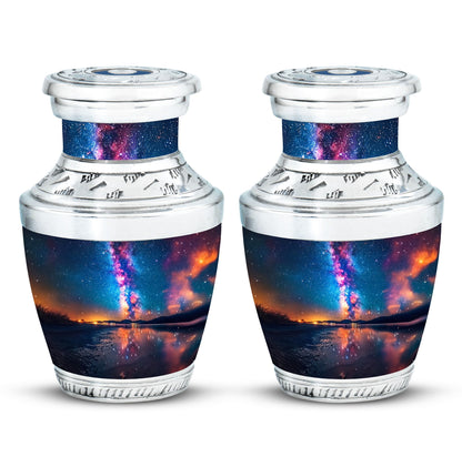Personalized Galaxy Cremation Urn for Adult - 10-inch, 200 cu in - Yatskia