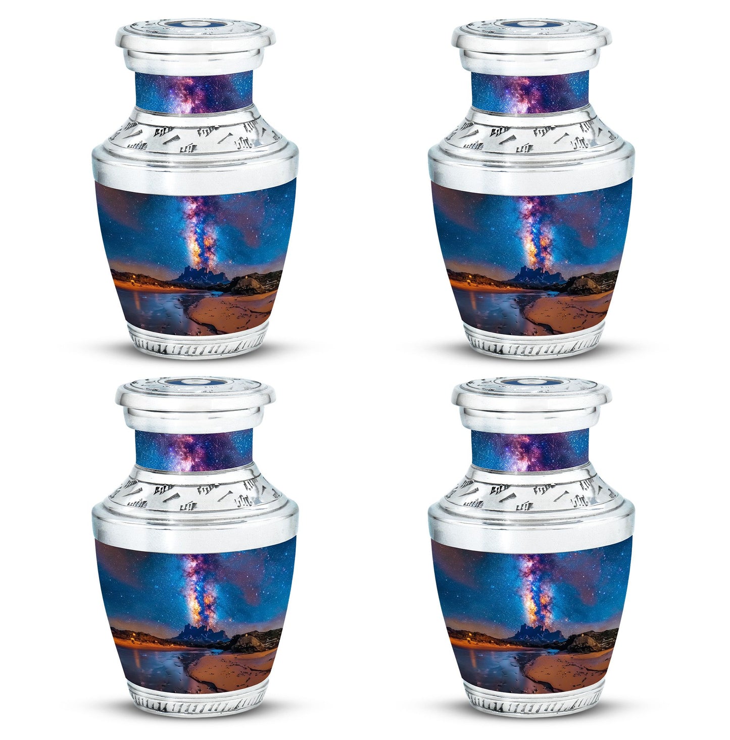 Personalized Galaxy Cremation Urn for Loved One - 10-inch, 200 cu in - Yatskia