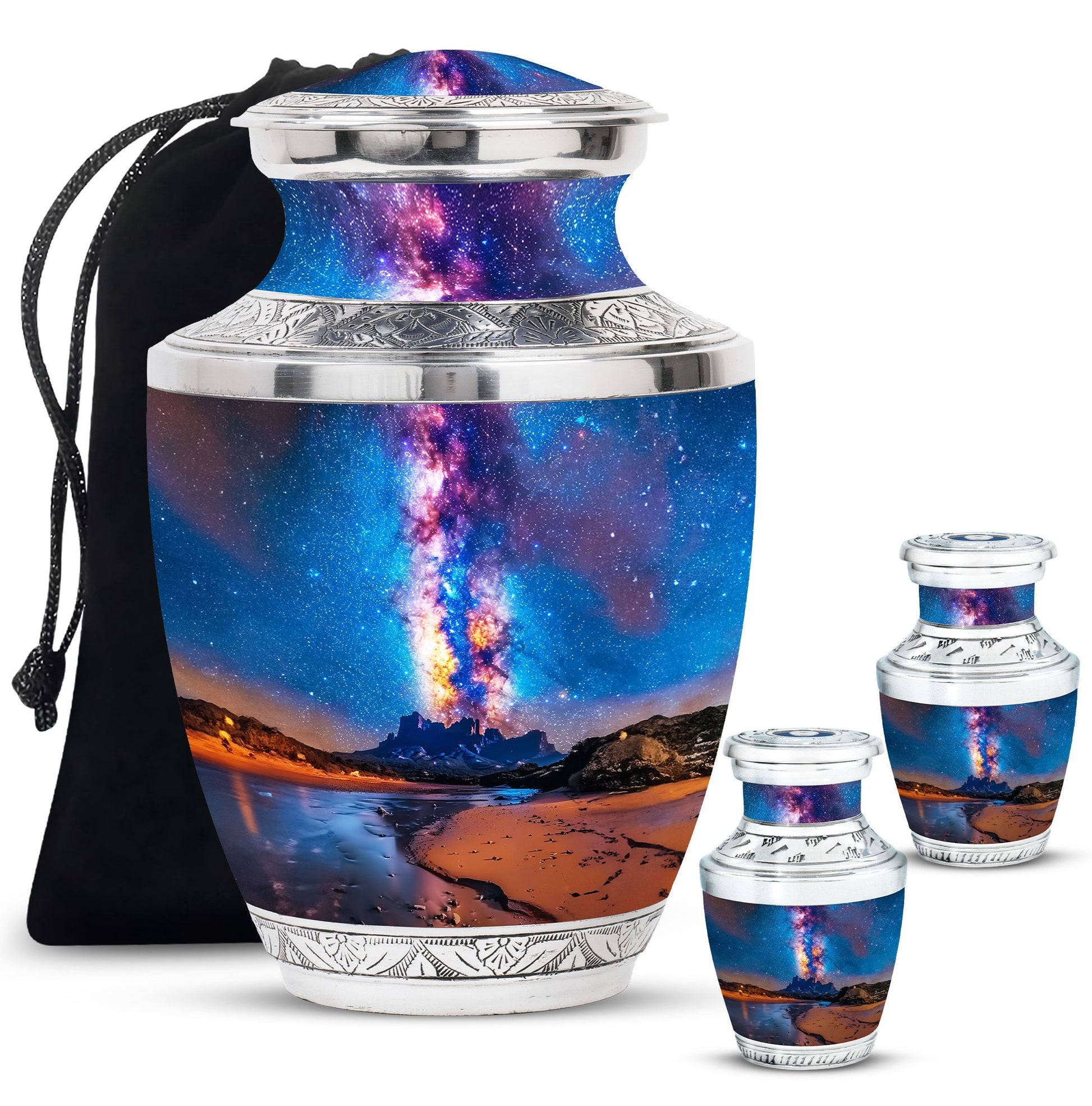 Milkyway Small & Large Urns For Ashes - Galaxy Cremation Urns