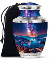 Milkyway Adult Urn Large Funeral Urn - Galaxy Decorative Urns For Ashes