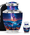 Milkyway Adult Urn Large Funeral Urn - Galaxy Decorative Urns For Ashes