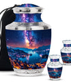 Milkyway Adult Urn Large Funeral Urn - Galaxy Decorative Urns For Ashes