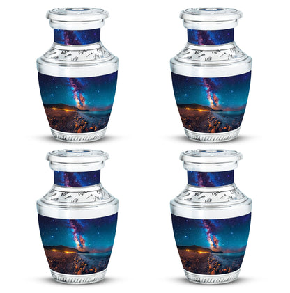 Personalized Galaxy Cremation Urn for Adults - 10-inch, 200 cu in - Yatskia