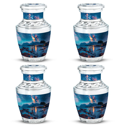 Personalized Galaxy Keepsake Urn for Adult - 10-inch, 200 cu in - Yatskia