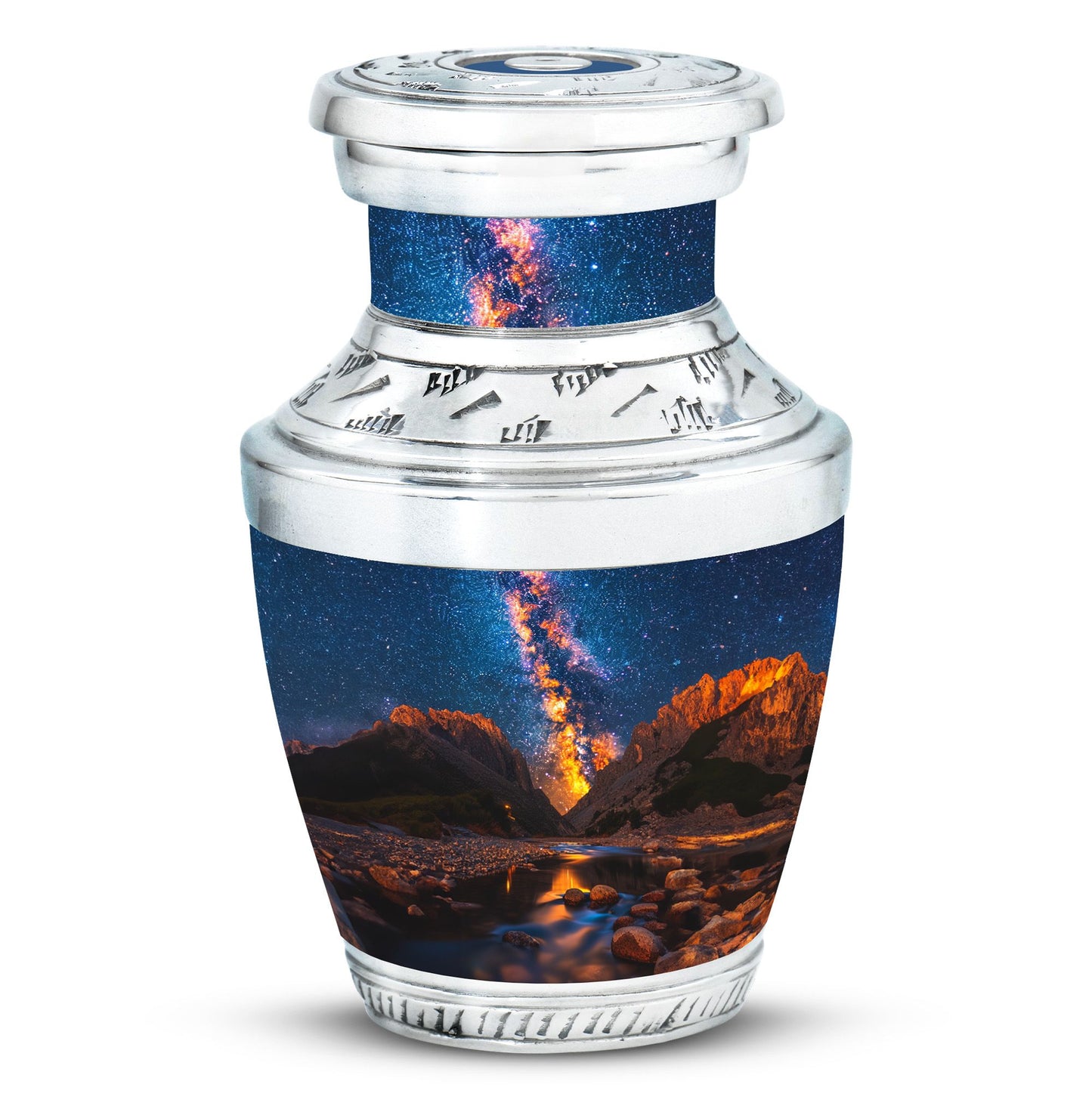 Personalized Galaxy Cremation Urn for Adults - 10-inch, 200 cu in - Yatskia