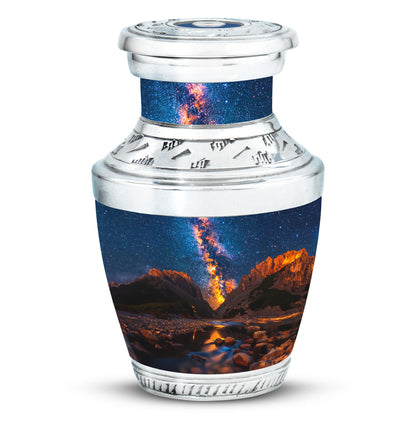 Personalized Galaxy Cremation Urn for Adults - 10-inch, 200 cu in - Yatskia