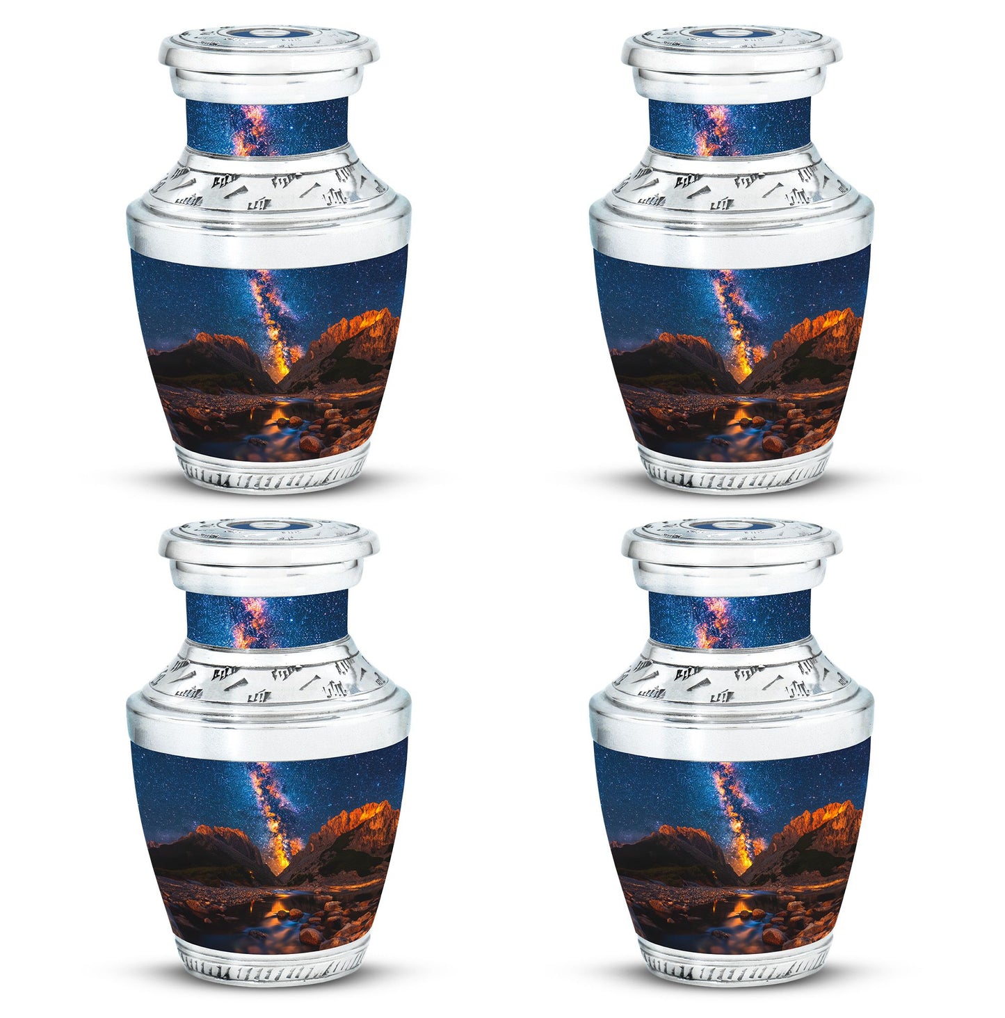 Personalized Galaxy Cremation Urn for Adults - 10-inch, 200 cu in - Yatskia