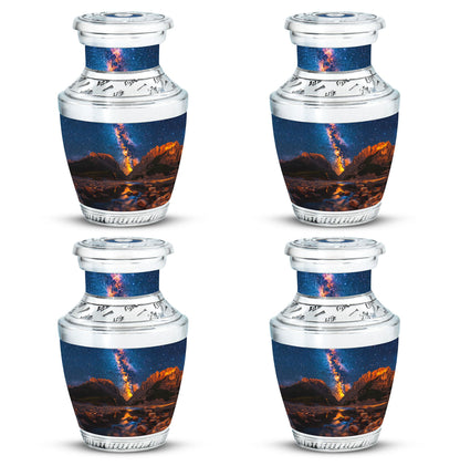 Personalized Galaxy Cremation Urn for Adults - 10-inch, 200 cu in - Yatskia