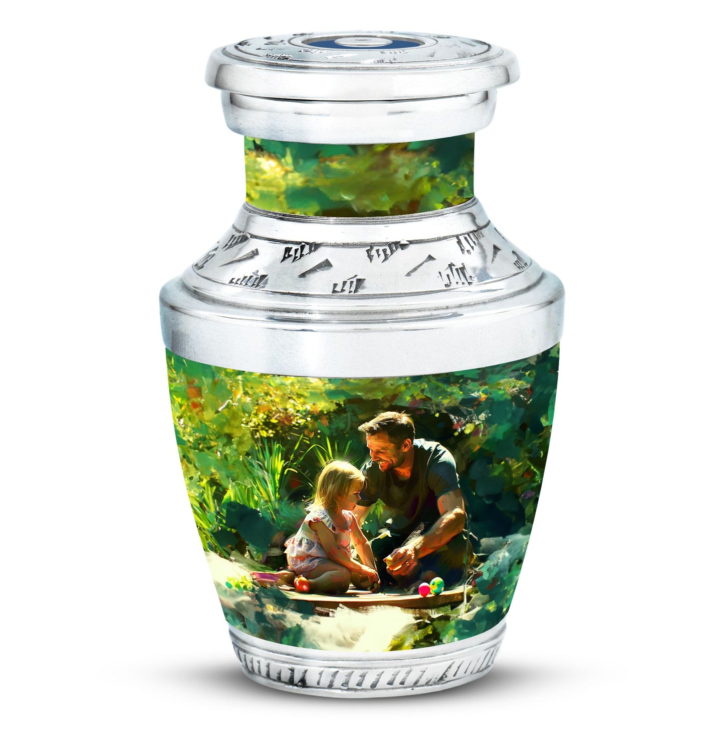 Personalized Father Cremation Urn for Human Ashes - 10-inch, 200 cu in - Yatskia
